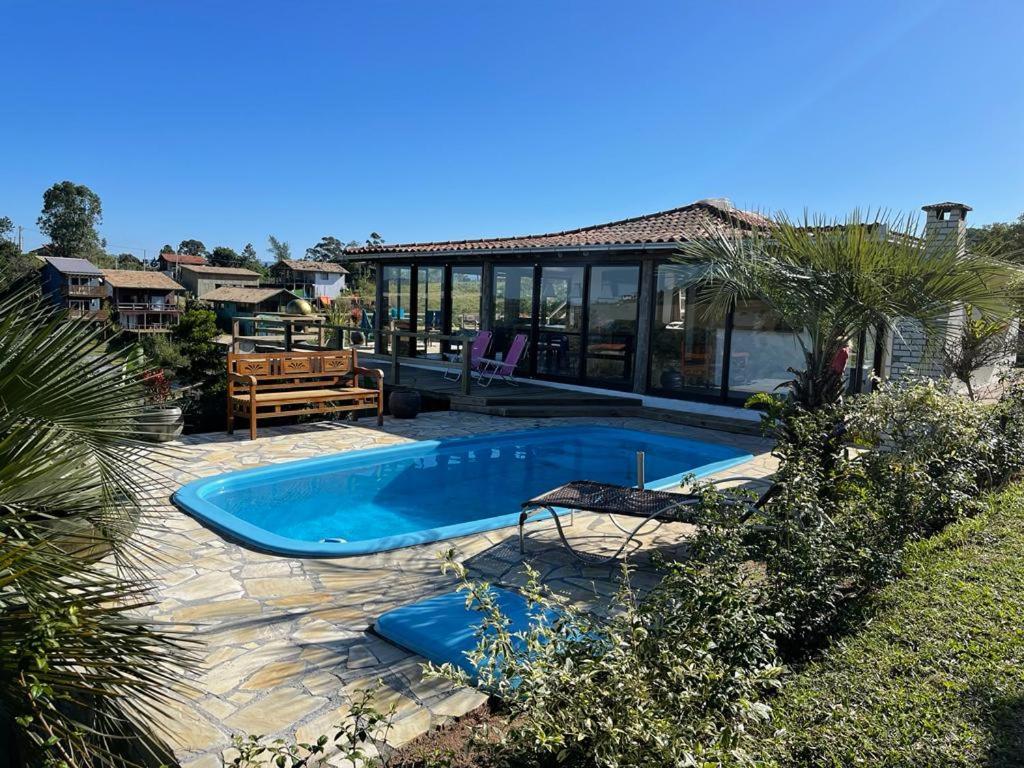 Villa Santorini Praia Do Rosa Com Piscina E Jacuzzi 外观 照片