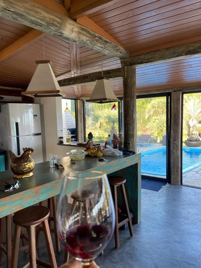 Villa Santorini Praia Do Rosa Com Piscina E Jacuzzi 外观 照片
